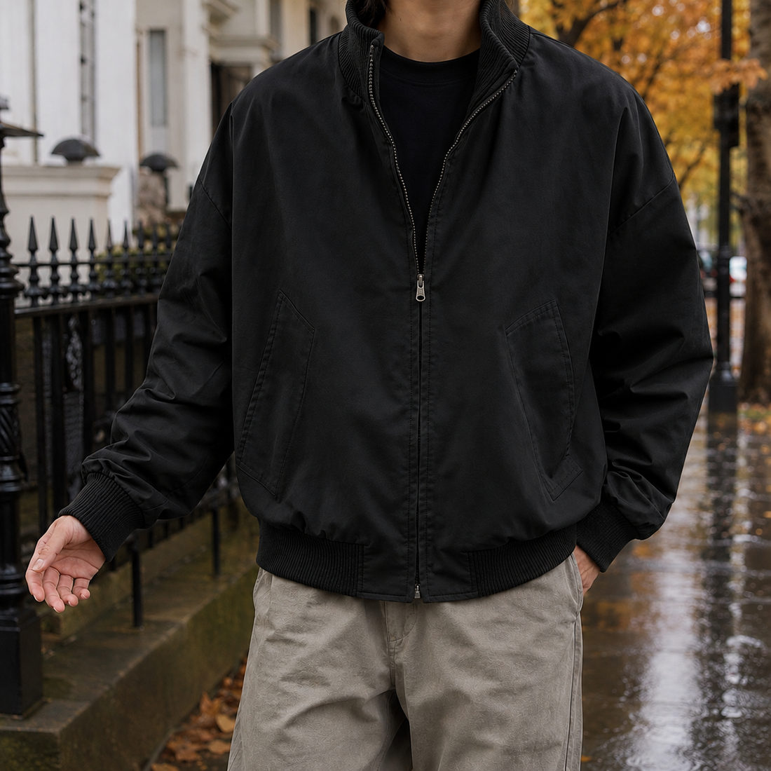 Soren-Hayes Bomber Jacket - Black
