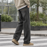 Keaton-Miles Relaxed Jeans - Charcoal Gray Fit