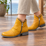 Piccini Side Zip Boots - Yellow