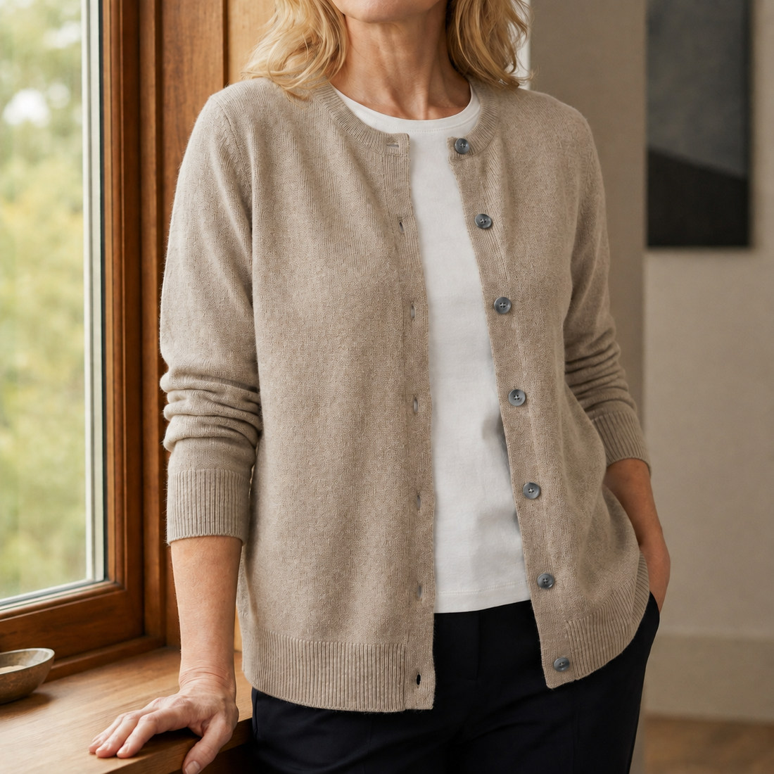 Annabel-Jane Soft Knit Sweater - Brown