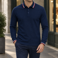 Belted Collar-navy Blue