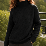 Meredith Cable Sweater - Black