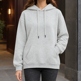 Melanie-Claire Relaxed Hoodie - Floral Gray