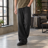 Jamie-Reid Wide Leg Jeans - Black