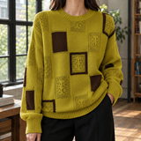 Clara-Rose Graphic Sweater - Yellow