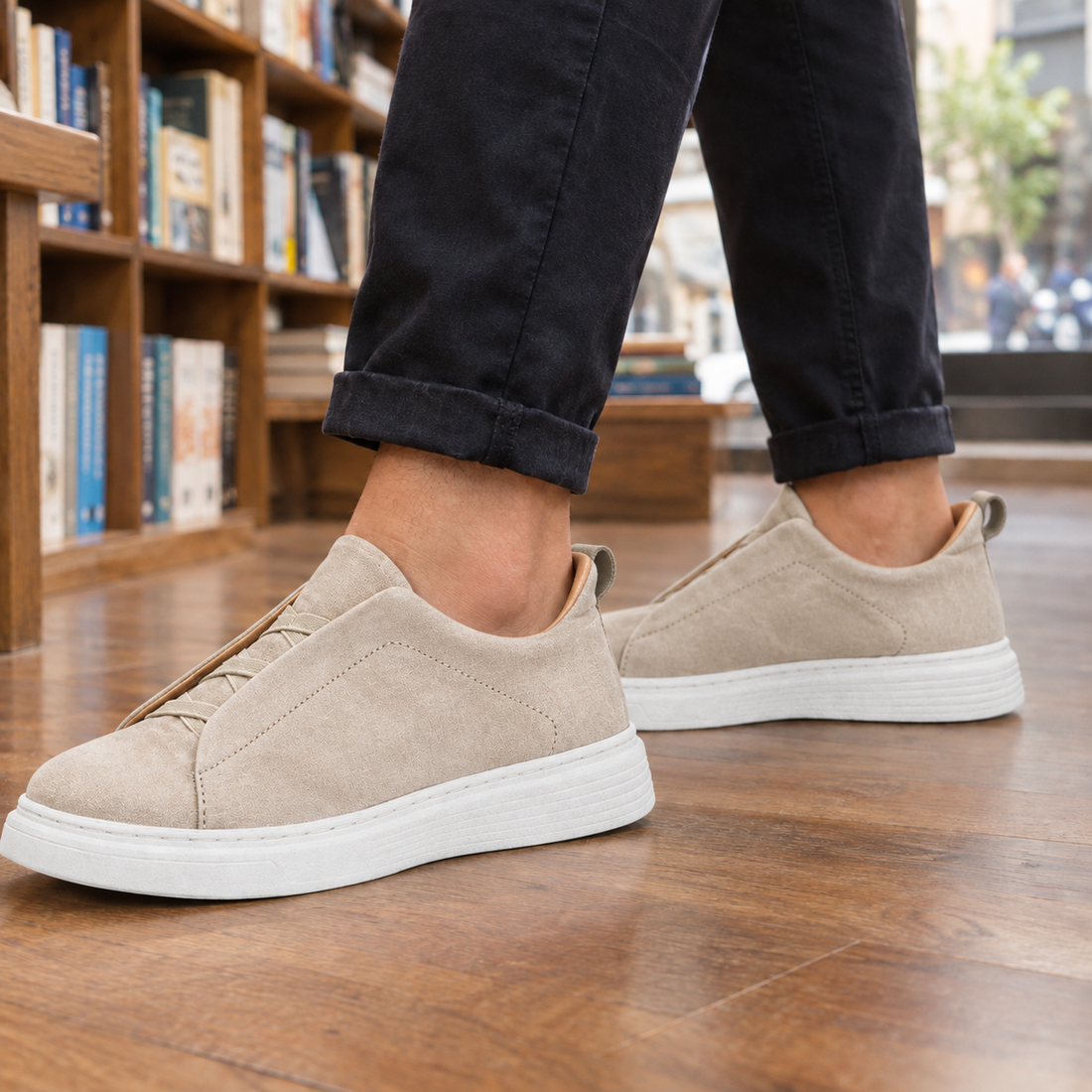 Campana-Siena Elastic Sneakers - Sand