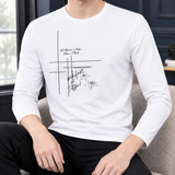 Colm-Grant Crew Neck Top - Bamboo Flower White