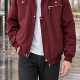 Otis-Lane Pilot Jacket - Wine Red