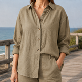 Brigitte-Marie Relaxed Shirt - Khaki