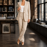 Aimee-Faye Tailored Set - Beige