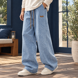 Vidal-West Relaxed Jeans - Light Blue