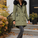 April-Marie Cinched Overcoat - Green