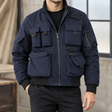August-Wren Multi Pocket Jacket - Navy Blue