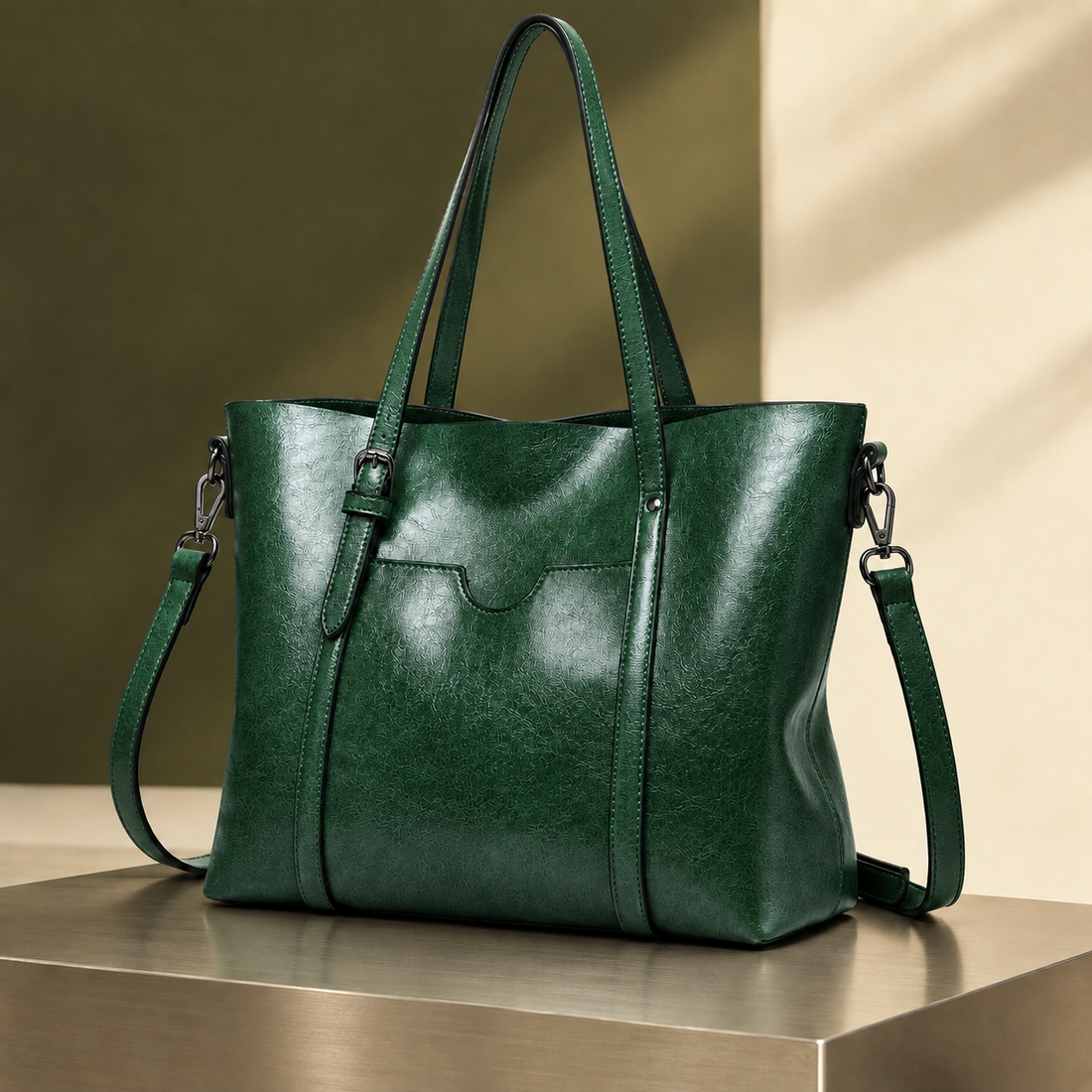 Ancona Convertible Tote Bag - Green