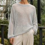 Orion Cashmere Sweater - Light Gray