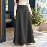 Giselle-Faye A-Line Skirt - Dark Gray