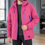 Otto-Grey Utility Jacket - Rose Red
