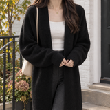 Berenice Open Front Cardigan - Black