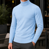 Matthias-Lane Turtleneck Sweater - Light Blue