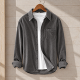 Tristan-Rhys Corduroy Shirt - Anthracite