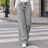 Katherine Wide Leg Pants - Image Light Gray