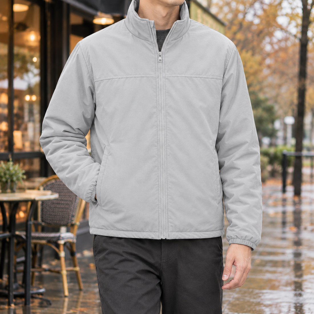Finley-Wade Reversible Jacket - Light Gray Noah Gray