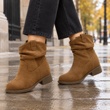 Ferrara-Milano Slouch Ankle Boots - Caramel