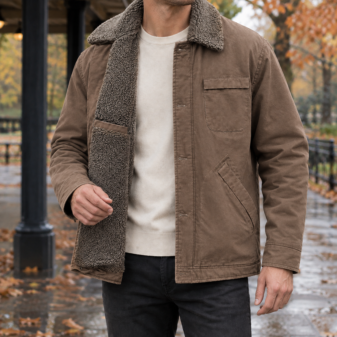 Casimir-James Workwear Jacket - Coffee