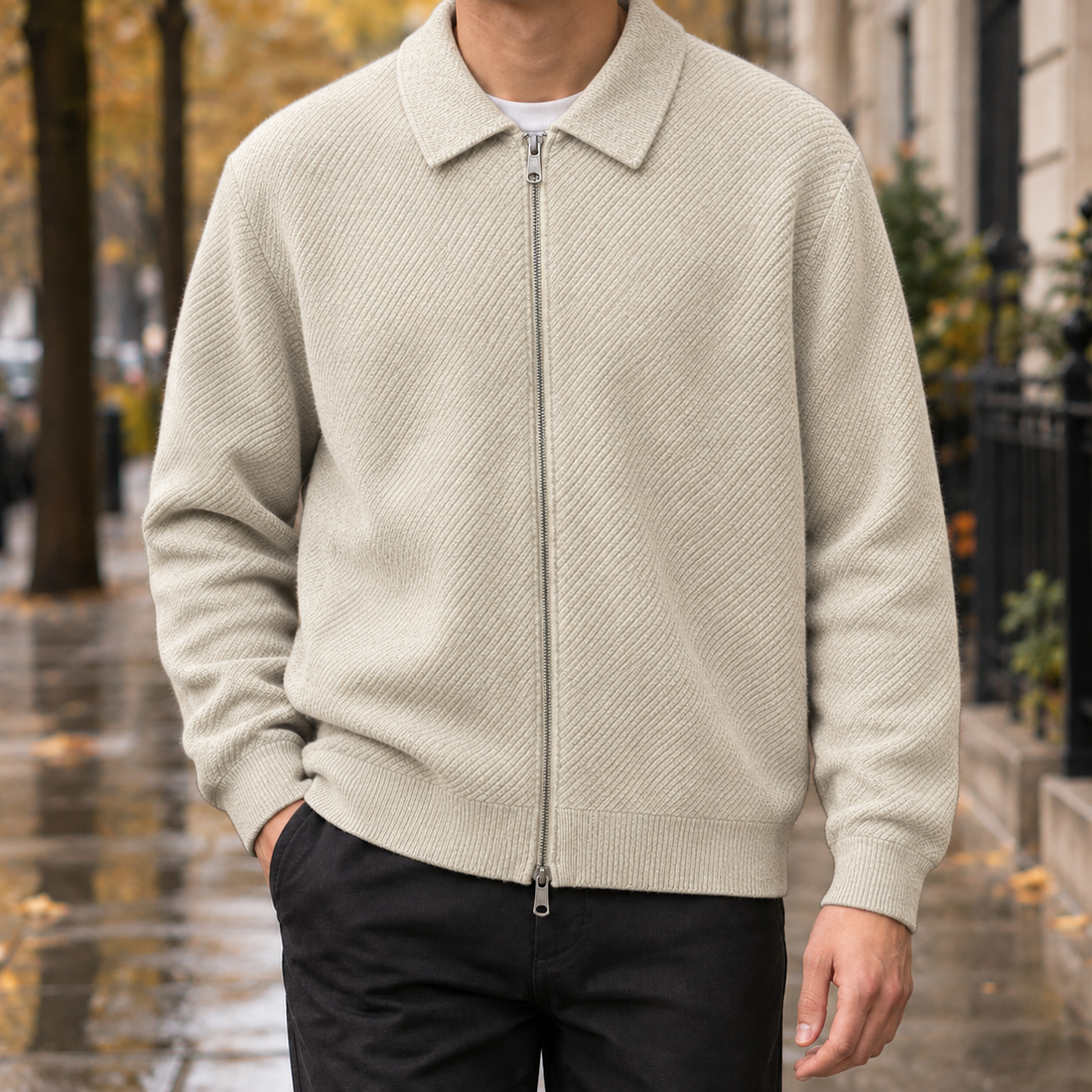 Carter-Wren Zip Jacket - Apricot