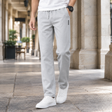 Soren-Lane Straight Leg Pants - Light Gray