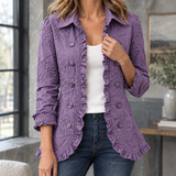 Hyacinth-Hope Floral Jacket - Purple
