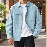 Dominic-West Utility Overshirt - Blue