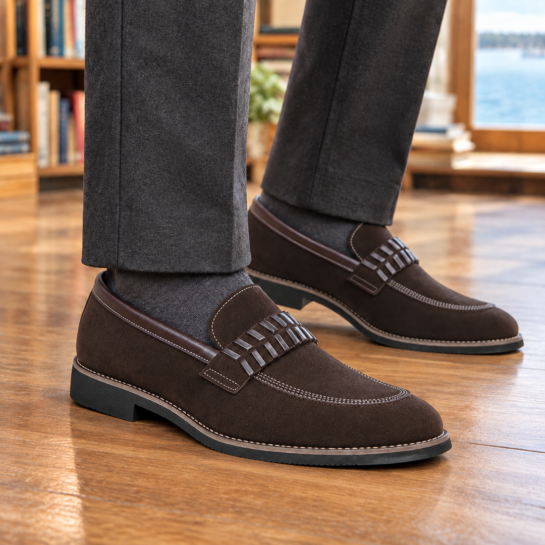 Taranto Suede Loafers - Brown