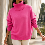 Tabitha-Pearl Turtleneck Sweater - Pink