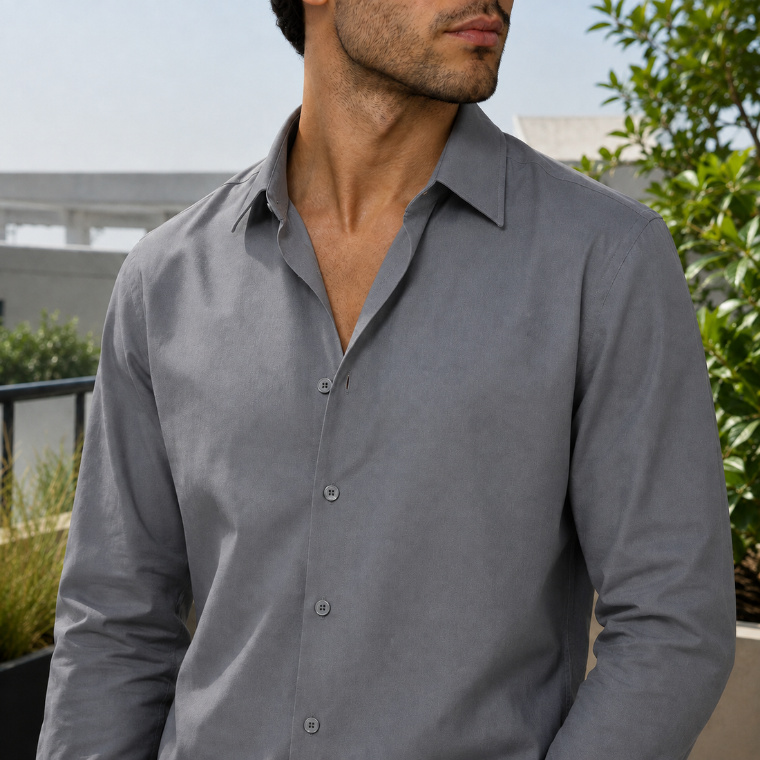 Casimir-Hayes Rimless Sunglasses - Gray