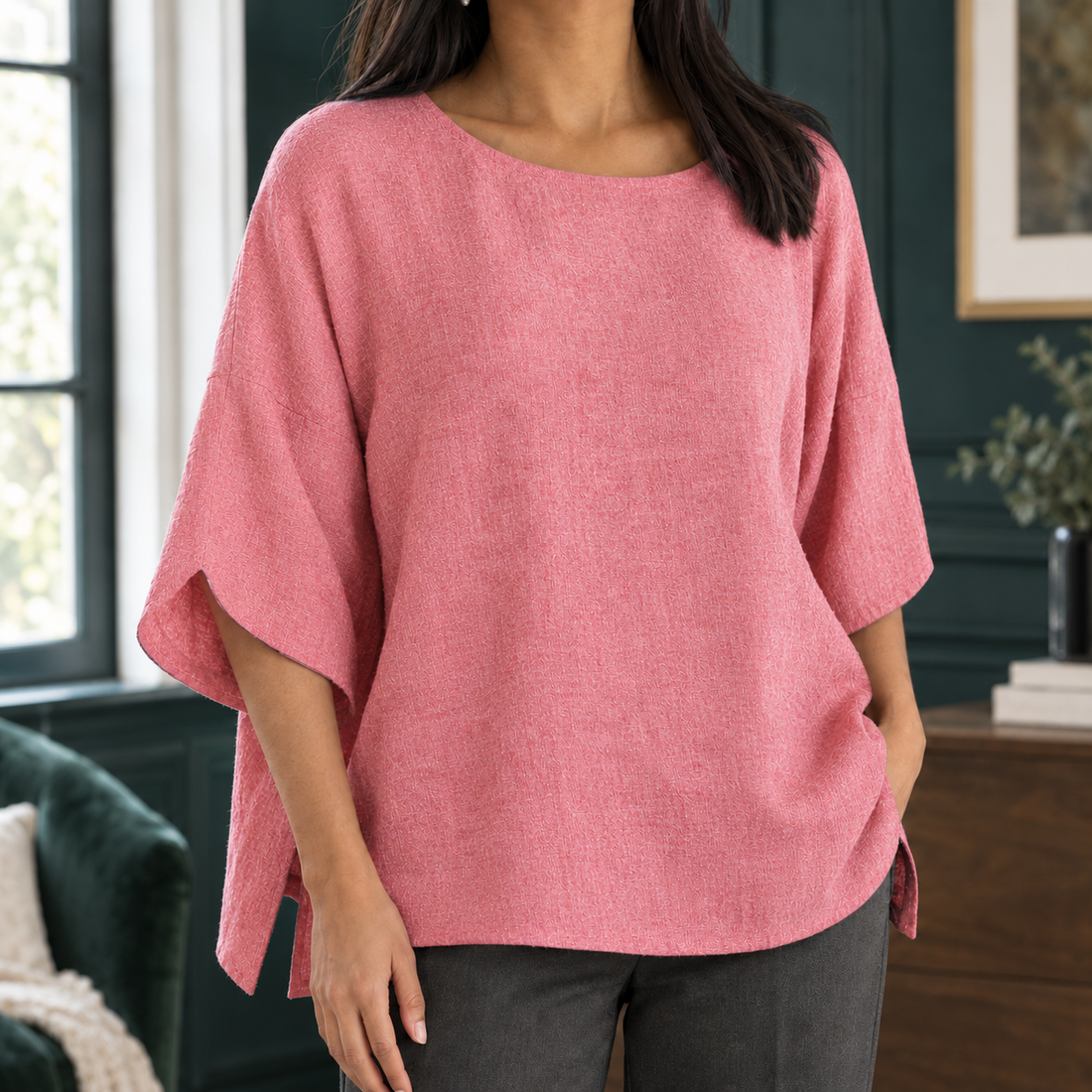 Manon-Eve Relaxed Top - Pink
