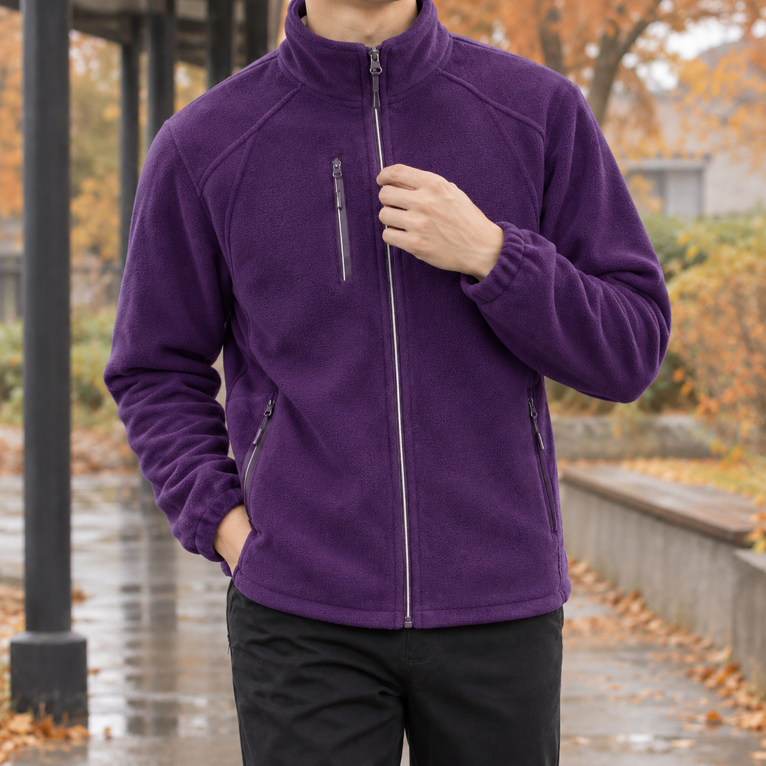 Gilles-Wren Cashmere Jacket - Deep Purple