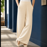 Meredith-Sage Cashmere Pants - Khaki