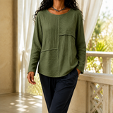 Fenella-Marie Relaxed Top - Army Green