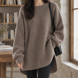 Ariane-Sage Crewneck Sweater - Brown