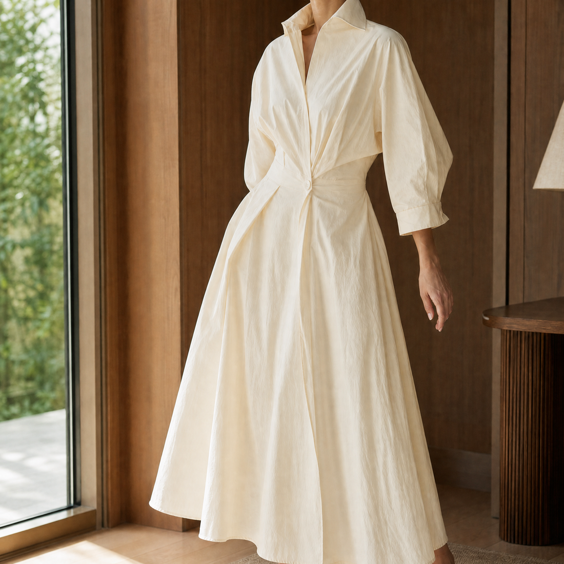 Kara-Jane Sculpted Maxi Dress - Light Apricot
