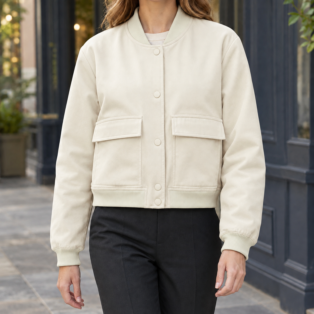 Katrina-Lane Utility Jacket - Beige