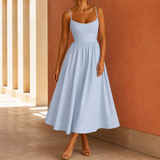 Bianca-Jane Full Skirt Dress - Blue