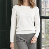 Rosemary Crew Neck Sweater - White