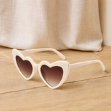 Perpetua Heart Sunglasses - Off-white Frame Double Tea Slices
