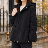 Tallulah-Elise Hooded Jacket - Black