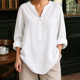 Georgina-Skye V Neck Blouse - White