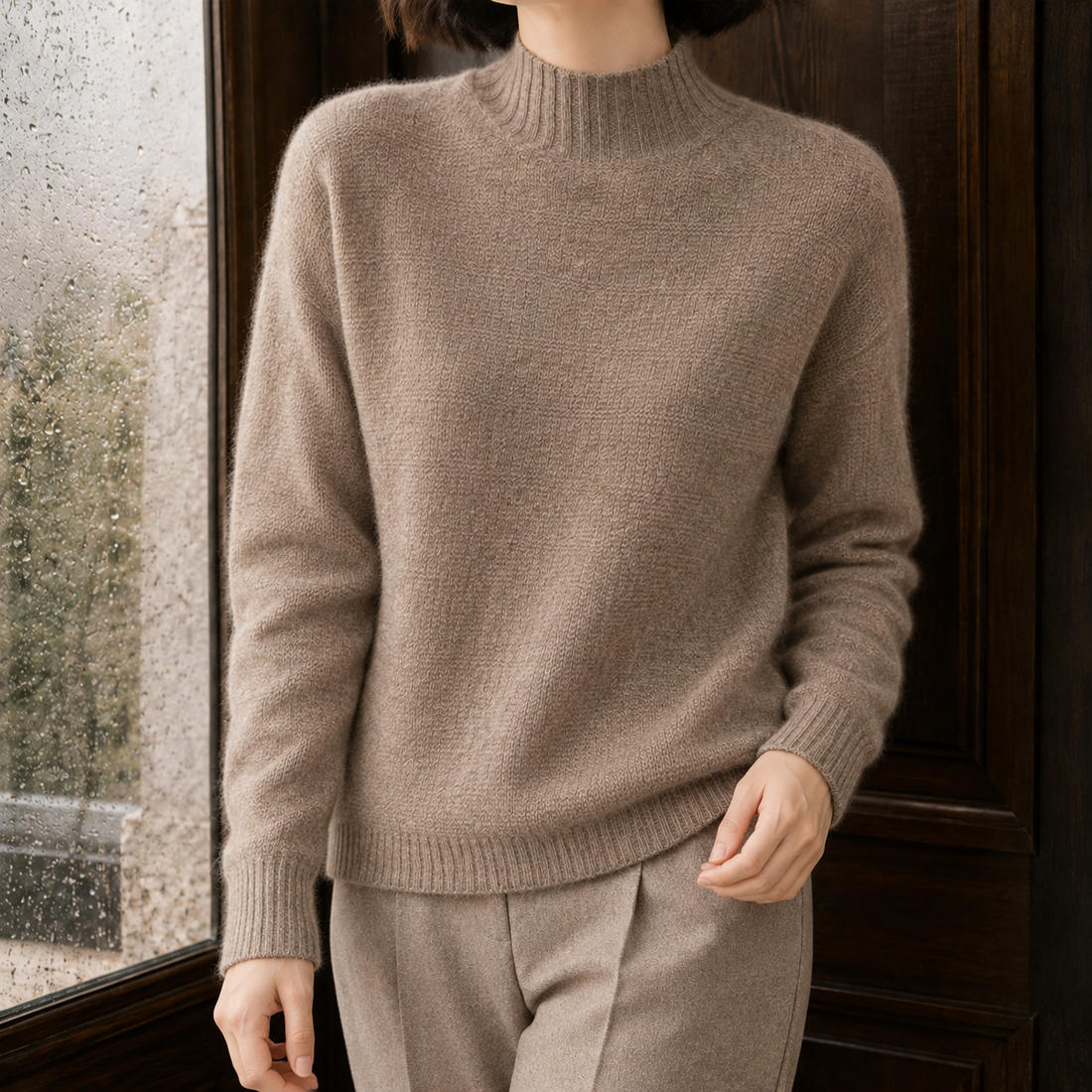 Sibylla-Eve Cashmere Sweater - Taupe