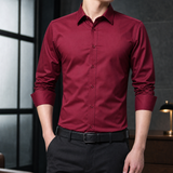Connor-Wade Slim Fit Shirt - Wine Red