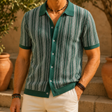 Claude Herringbone Shirt - Green